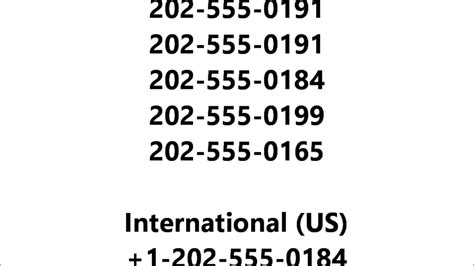 united states fake phone number